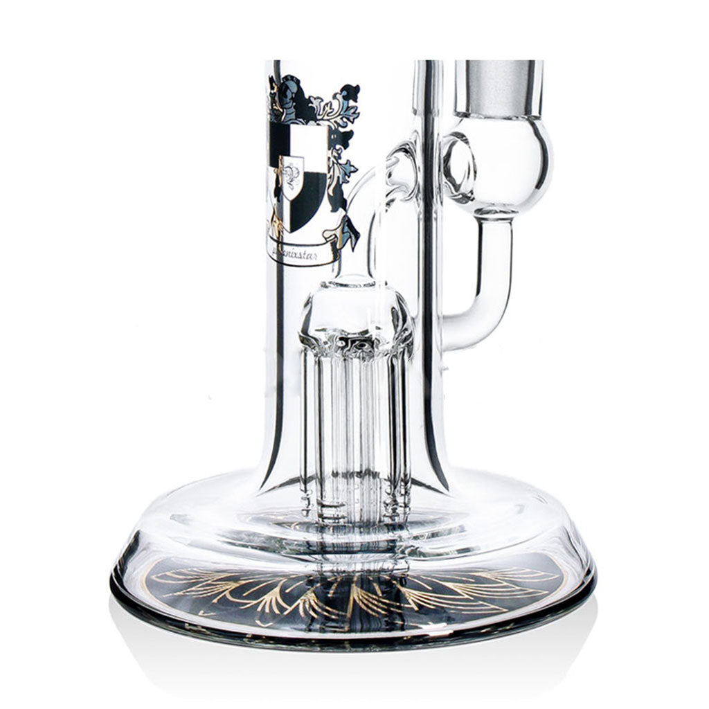 PHX Showerhead Perc Ash Catcher Beaker Bong with beaker base and five-arm perc bottom part