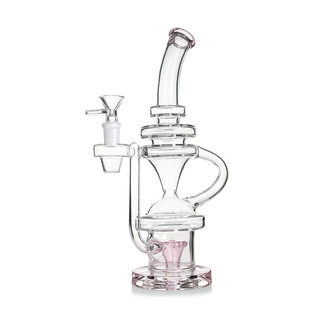MULTI CHAMBERED COLORFUL SHOWERHEAD PERC RECYCLER RIG