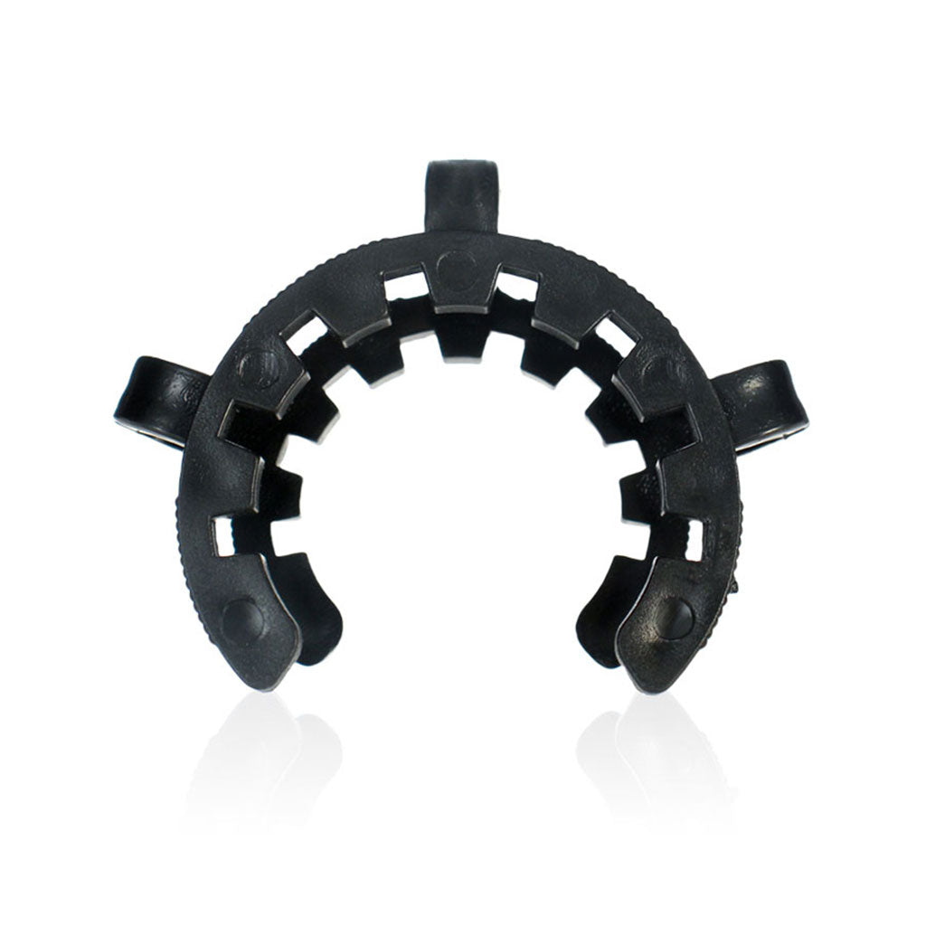 Black plastic keck clip for securing the 34mm freezable coil replacement top to the joint
