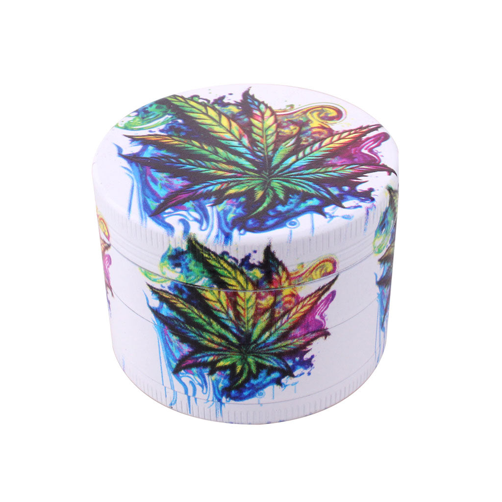 SPLASH ARTWORK HERBAL LEAF 4-PIECE GRINDER