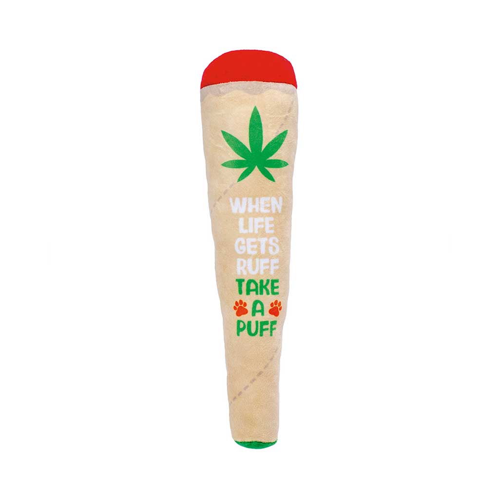 STONED PUPPY JOINT SQUEAKY DOG TOY