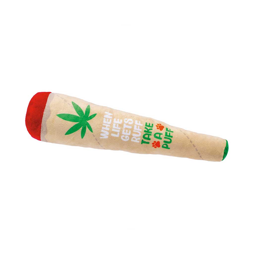 STONED PUPPY JOINT SQUEAKY DOG TOY