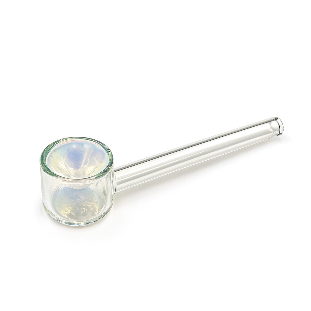 STRAIGHT TUBE PLATED GLASS HAND PIPE