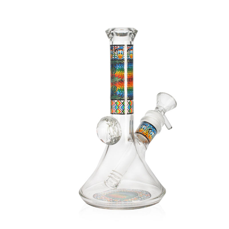 7-inch WigWag Beaker Box Set glass bong showing beaker base and design patterns