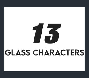 13 Glass Characters