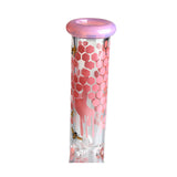 10-Inch pink honeybee decals glass beaker bong mouthpiece details