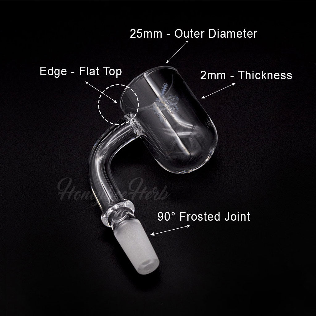 HONEY CYCLONE QUARTZ BANGER - 90° DEGREE | YL-CLOSEOUT
