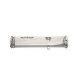 BIO Steamroller Green Glass Pipe Top Side View – 11 Inch Straight Tube