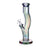 12-inch Metallic Terminator Hydrus bong in electric gray with a curved swan neck and removable downstem on a round base