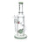 12-inch Ball Perc Incycler Bong with milk-green accents, thick glass incycler for smooth diffusion