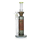 13-inch Green RuneWorks Sandblasted Cylinder Bong available at FGC