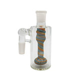 Colorful Swirl Handblown Glass Showerhead Perc Ash Catcher