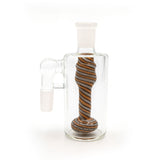 Colorful Swirl Handblown Glass Showerhead Perc Ash Catcher