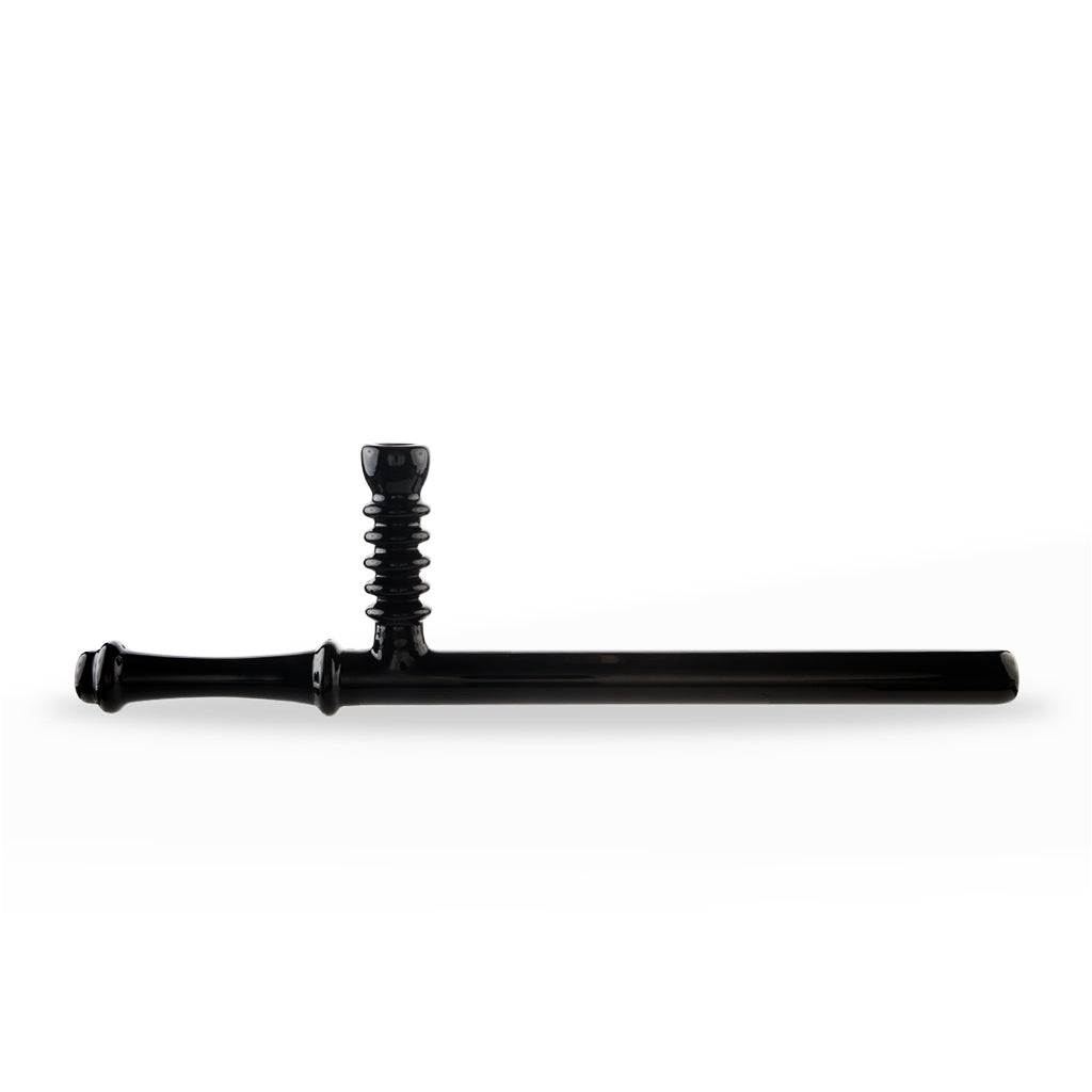 18 INCH GLASS BATON NOVELTY STEAMROLLER - BLACK