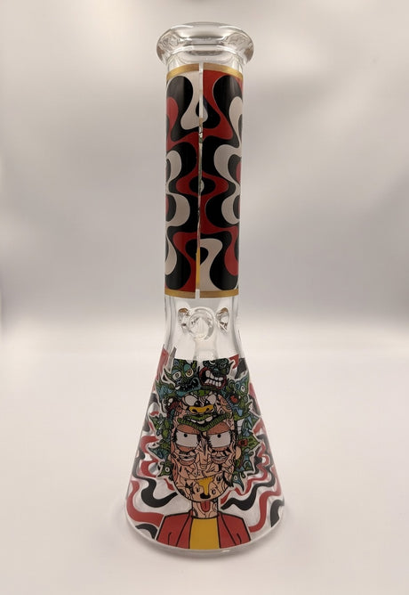 8" R & M Themed Beaker Bong