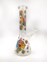 10" Flower Power Beaker Bong