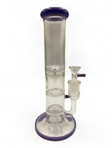 10" Triple Perc Straight Tube