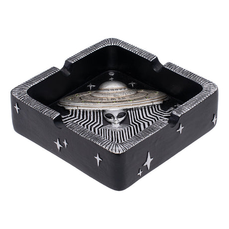 SILVER UFO ASHTRAY
