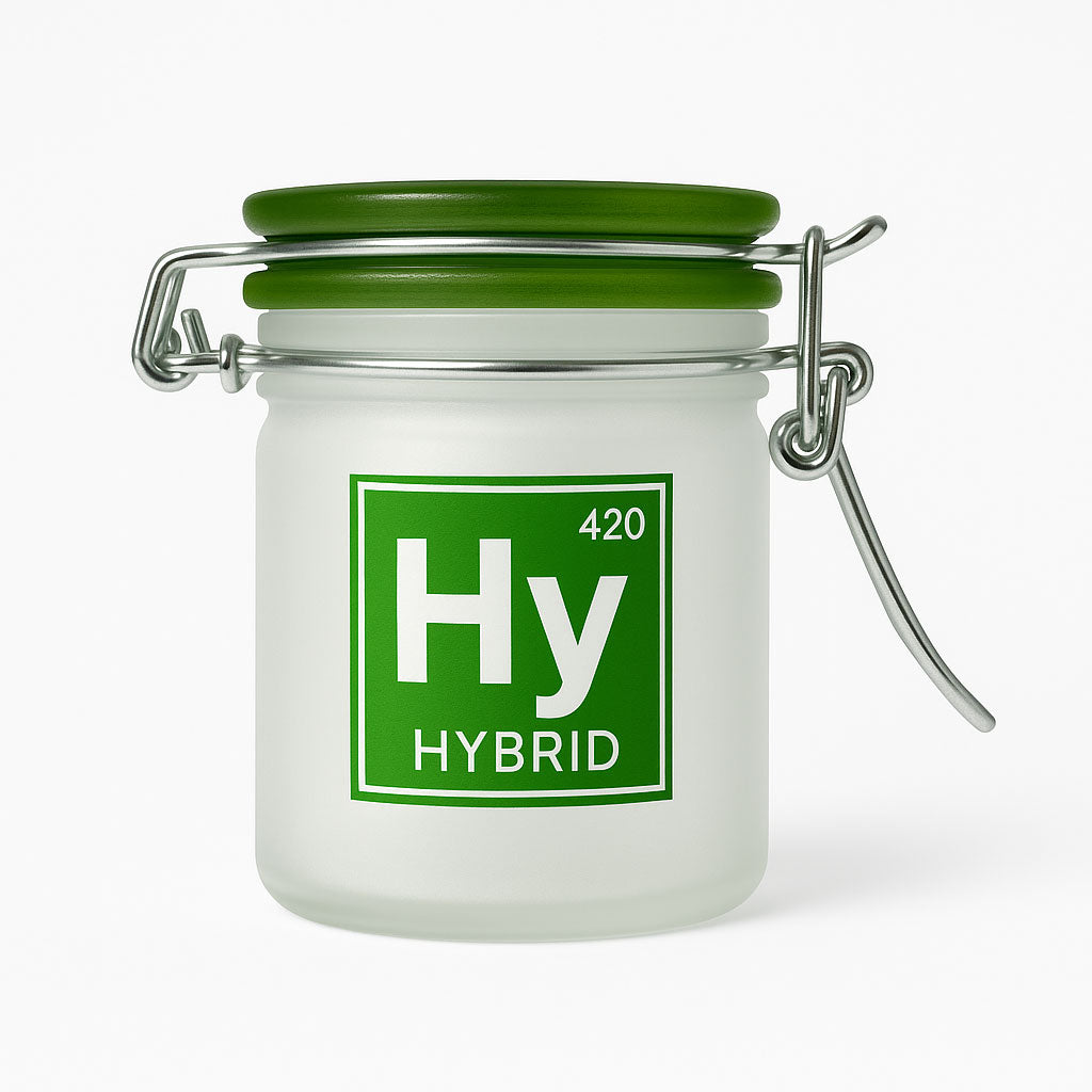 420 HYBRID PERIODIC SYMBOL AIRTIGHT STASH JAR