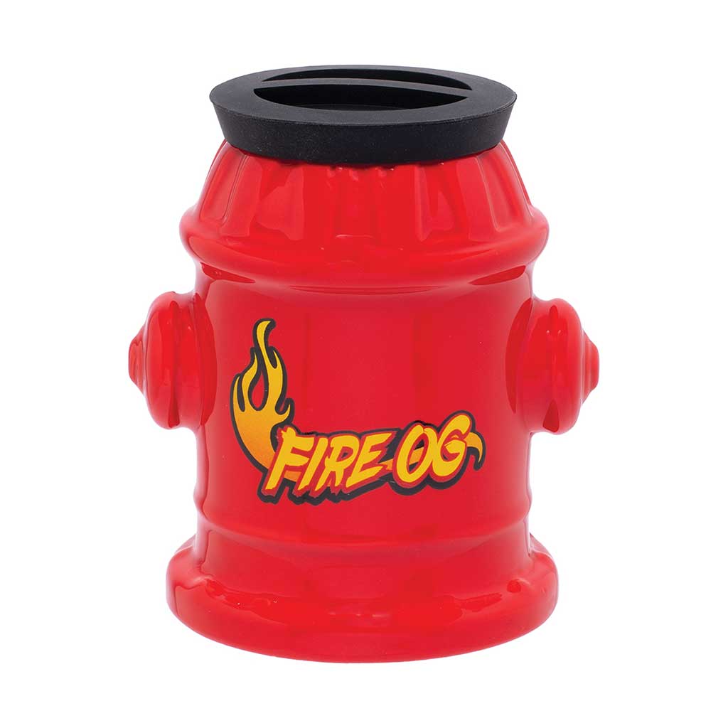 Large Fire Hydrant Ceramic Stash Jar - Honeybee Herb – fatassglass