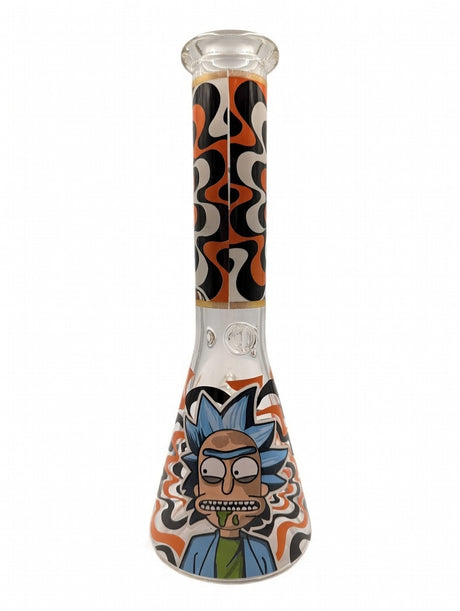 8" R & M Themed Beaker Bong