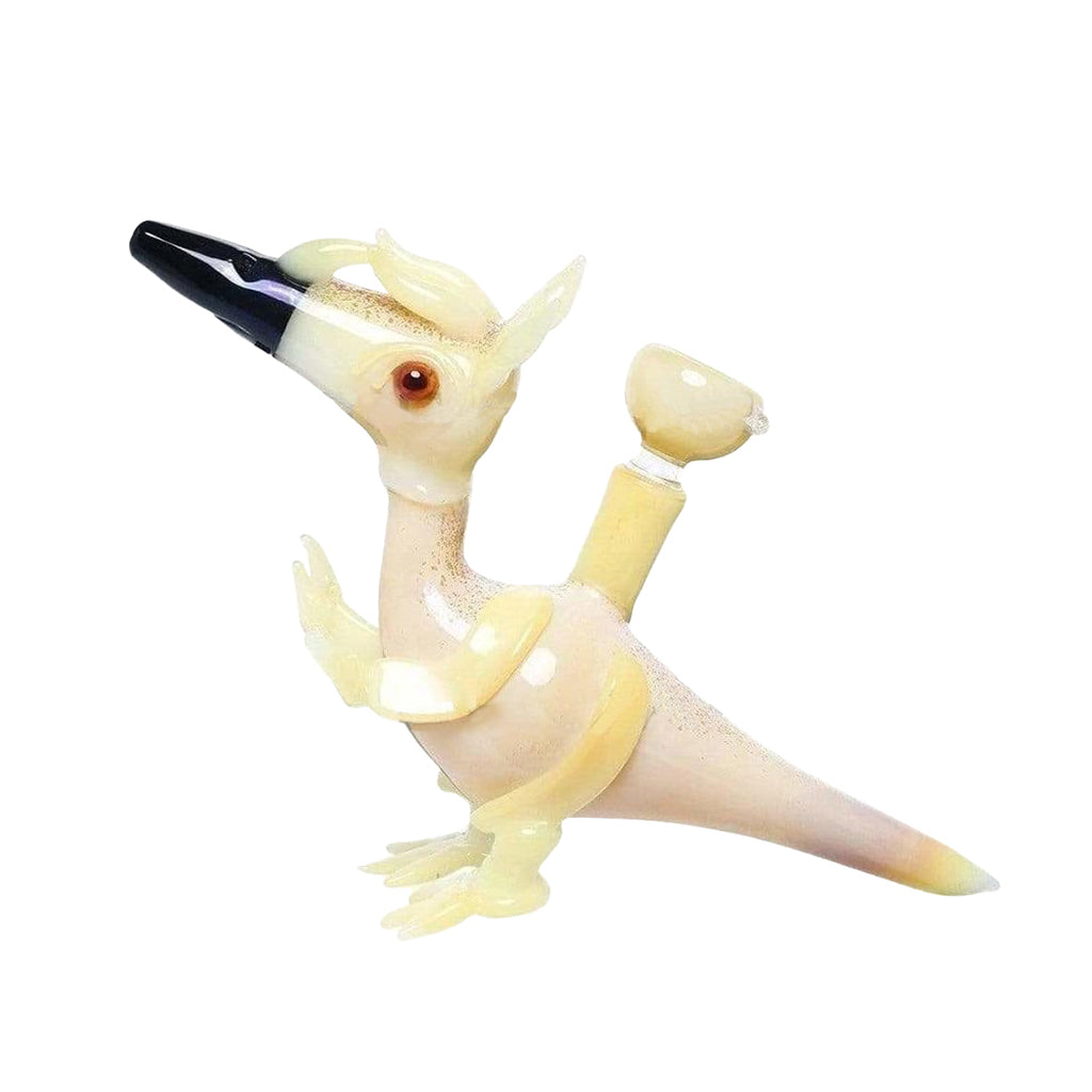 PTERODACTYL YELLOW GLASS NOVELTY WATER PIPE