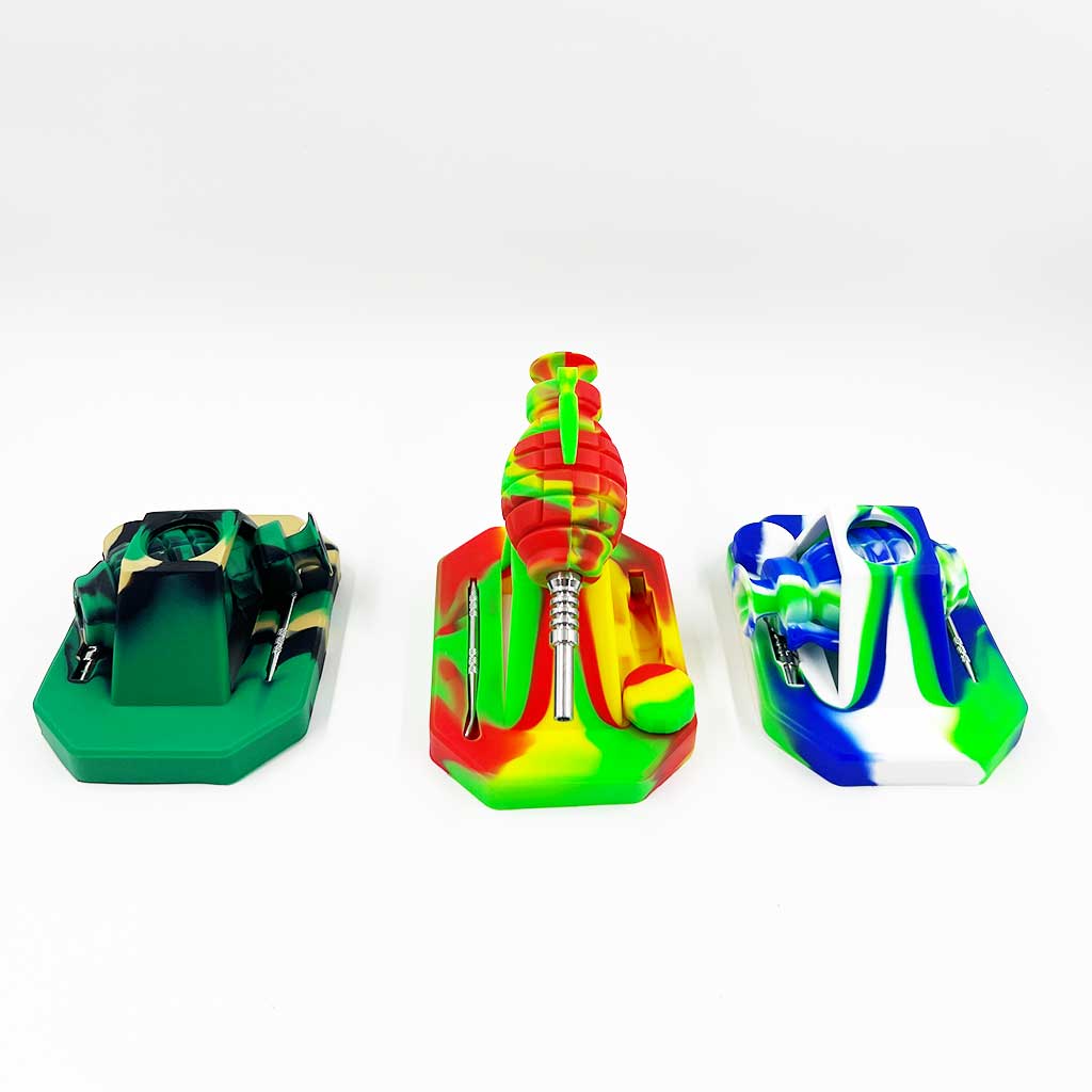 5 Piece Silicone Grenade Nectar Collector
