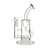 Clear 8.5 inch glass recycler bong with showerhead percolator for sale from Fat Ass Glass