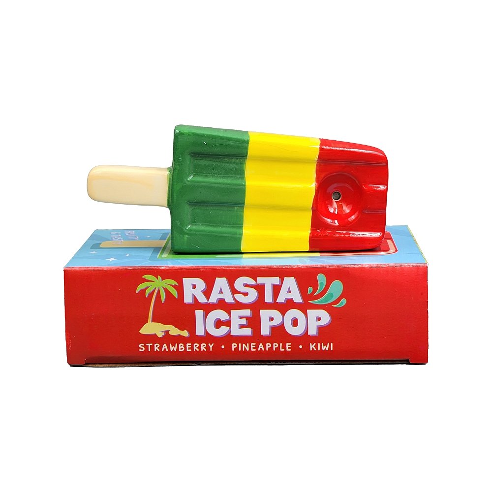 Rasta Ice Pop Pipe – Bold Design for Smooth Hits | Fat Ass Glass