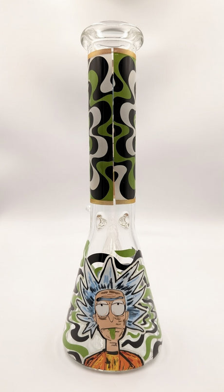 8" R & M Themed Beaker Bong