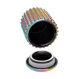 LARGE DOTTED CERAMIC STASH JAR - SPECTRUM