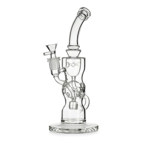 Clear 11 inch recycler water pipe with showerhead perc for sale