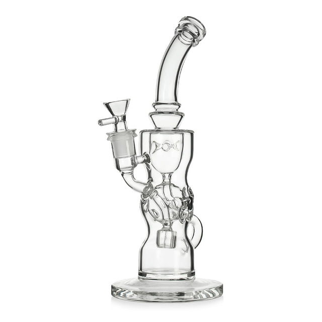 Clear 11 inch recycler water pipe with showerhead perc for sale