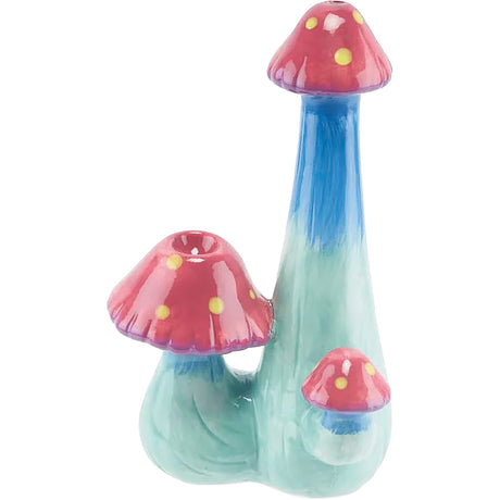 Triple Mushroom Ceramic Hand Pipe