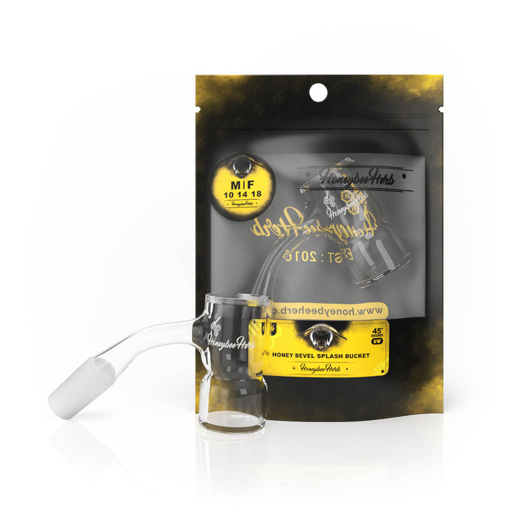 HONEY BEVEL SPLASH BUCKET QUARTZ BANGER - 45° DEGREE | BL-CLOSEOUT