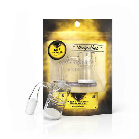 Honey & Bevel Splash Bucket Quartz Banger 90 Degree
