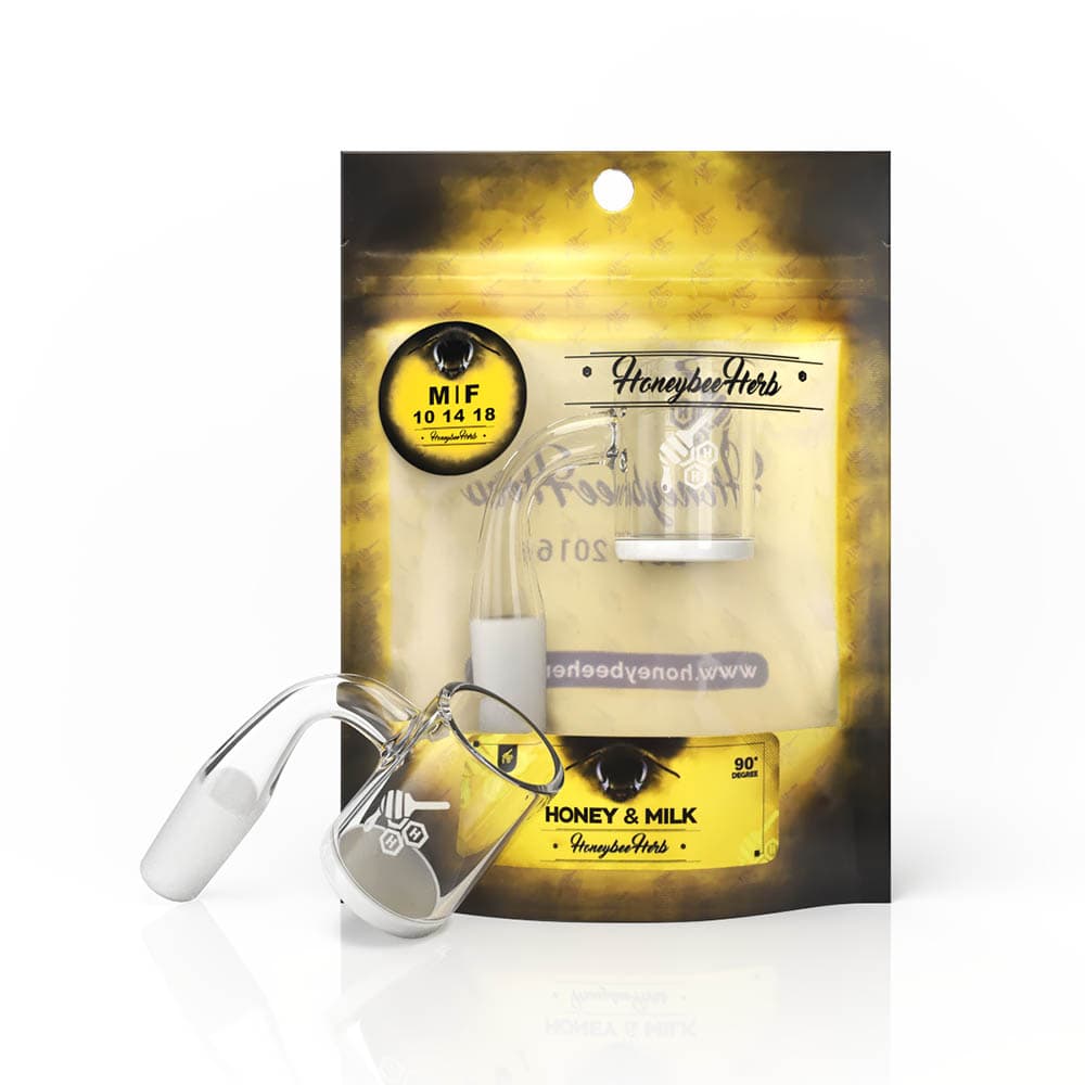 HONEY & MILK QUARTZ BANGER - 90° DEGREE | YL-CLOSEOUT