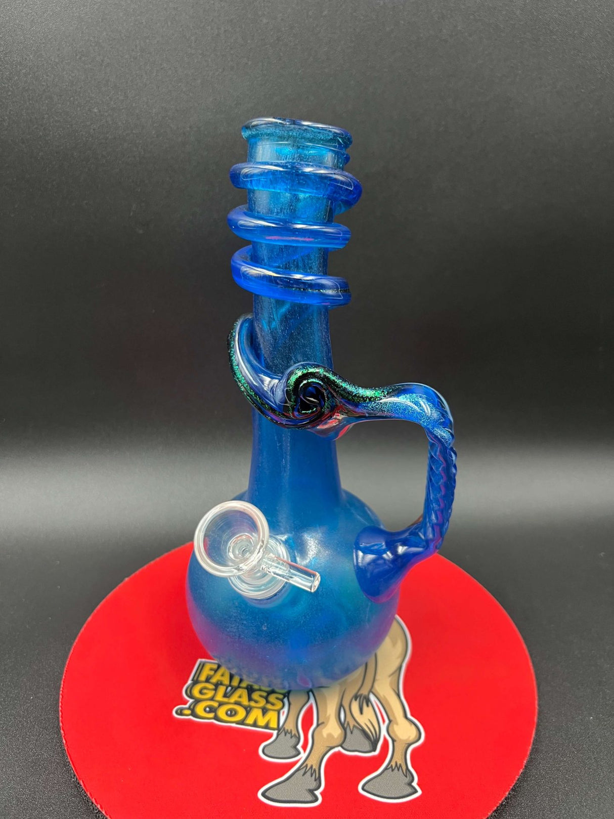 9" Special K Glass Medium Handle Soft Glass Bong Glow in the Dark