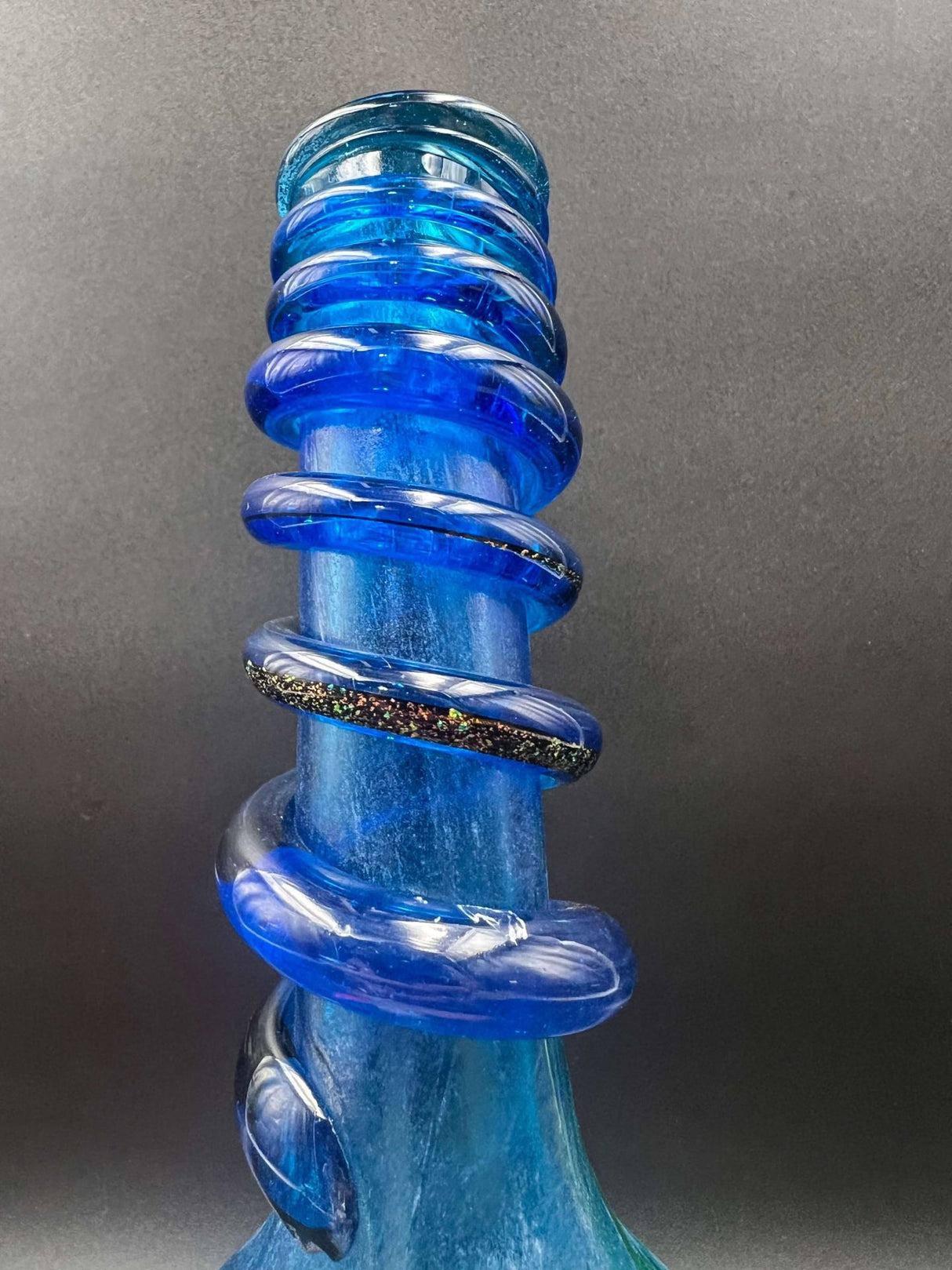 Special K 12 Inch Dichro Wrap Soft Glass Bong Glow in the Dark