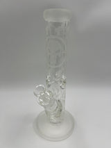 12" Skull & Gun Sandblasted Theme Straight Tube