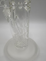 12" Skull & Gun Sandblasted Theme Straight Tube