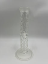 12" Skull & Gun Sandblasted Theme Straight Tube