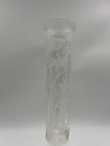 15" Milkyway Glass Sea Themed Sandblasted Beaker Bong with Pyramid Percolator