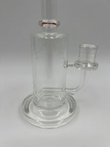 9" Red Lipped Inline Lucky Goat Glass Bent Neck