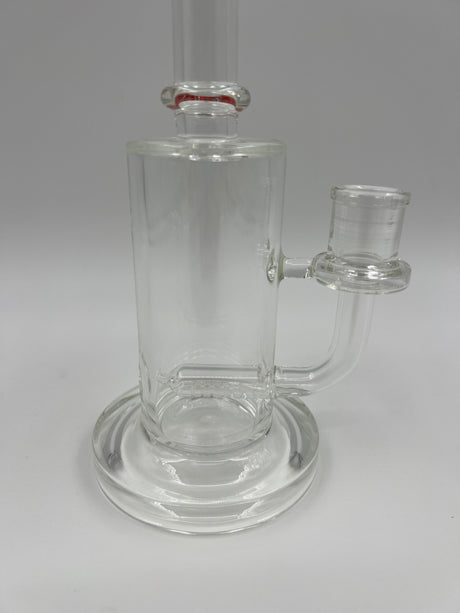 9" Red Lipped Inline Lucky Goat Glass Bent Neck