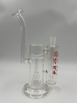 9.5" Double Bubbler by Lucky Goat Glass