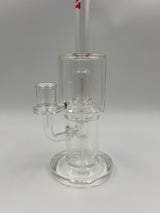 11" Red Lipped UFO to Tree Arm Lucky Goat Glass Bent Neck