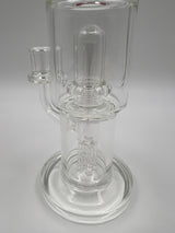 11" Red Lipped UFO to Tree Arm Lucky Goat Glass Bent Neck