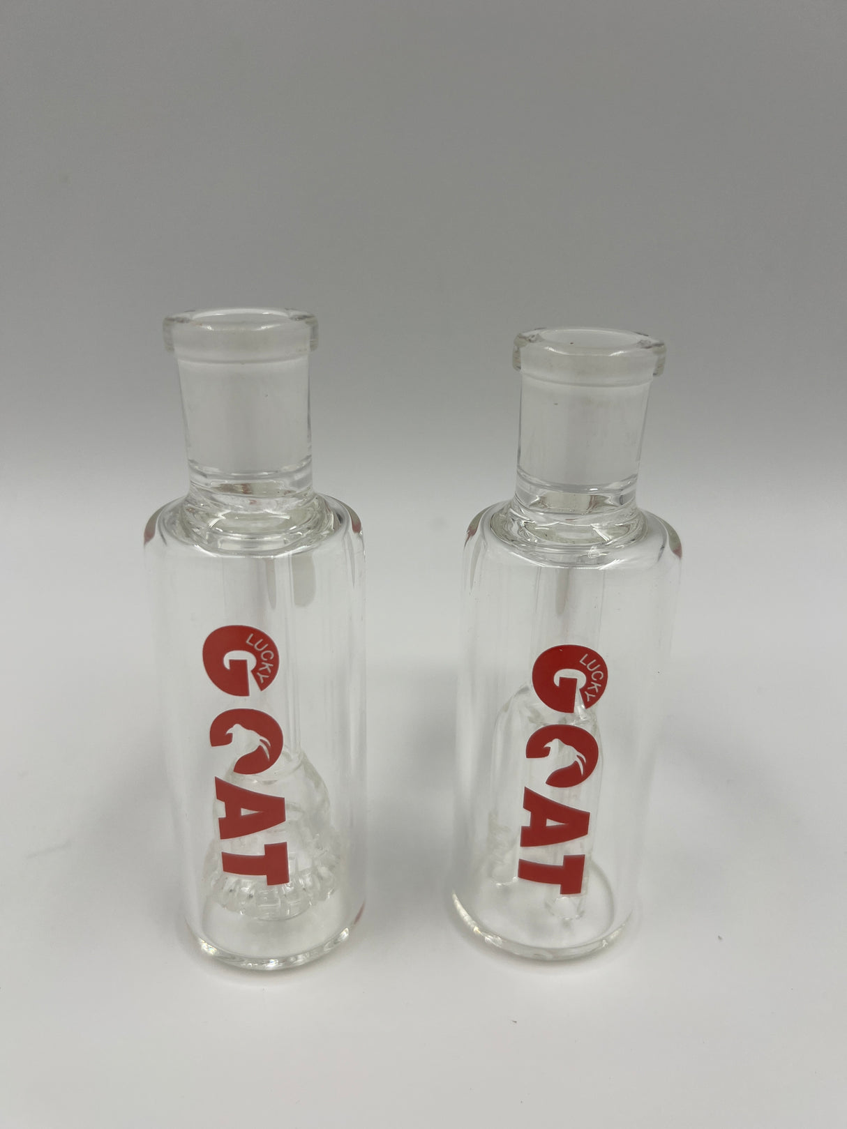 2 Pack 14mm 45 Degree Male Ash Catchers by Lucky Goat Glass