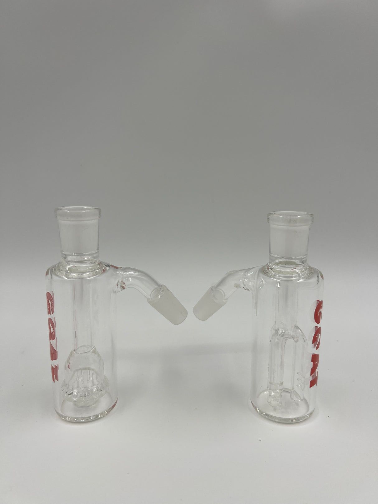 2 Pack 14mm 45 Degree Male Ash Catchers by Lucky Goat Glass